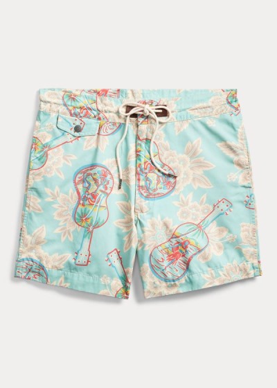 Men's Ralph Lauren Tropical-Print Twill Shorts | 047163ITU